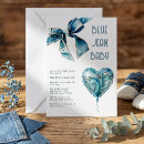 Search for blue denim baby shower invitations Gender neutral