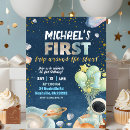Search for boys space birthday invitations Out of this world