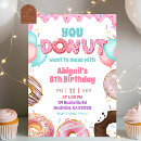 Search for donut birthday invitations Baby girl