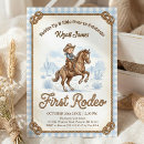 Search for buffalo plaid 1st birthday invitations Cowboy and horse