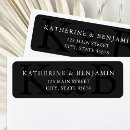 Search for black return address labels weddings Modern
