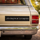 Search for concept bumper stickers Pro life