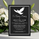 Search for dove funeral invitations In loving memory