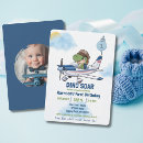 Search for funny dinosaur birthday invitations Blue