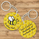 Search for cute bee key rings Honeybee