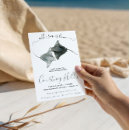 Search for stingray invitations Watercolor