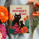 Search for black cat mothers day cards Happy mother's day