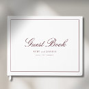 Search for burgundy guest books Keepsake