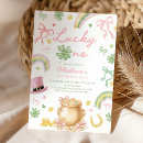 Search for st patricks 1st birthday invitations Lucky