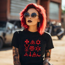 Search for occult symbols tshirts Gothic style