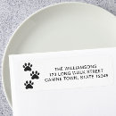 Search for black and white dog return address labels Cute