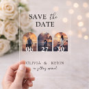 Search for 3 photo wedding invitations Black and white