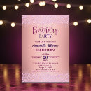 Search for pink 65th birthday invitations Adult birthday party