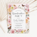 Search for wildflower graduation invitations Girl