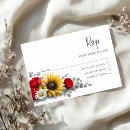 Search for red rose wedding rsvp cards Sunflower