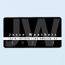 Search for name monogram return address labels Professional