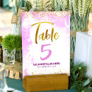 Search for elegant birthday party table cards Pink