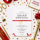 Search for red ribbon cutting invitations New business