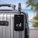 Search for initials luggage tags Minimalist