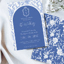 Search for delft blue invitations Botanical