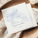 Search for blue gingham napkins Mother to be