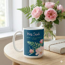 Search for pink and green floral mugs Bridal party