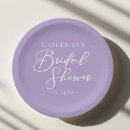 Search for lavender bridal shower plates Delicate