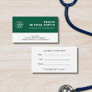 Search for template appointment cards Green
