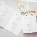 Search for wedding programs Modern order of service