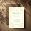 Search for gold frame wedding invitations Ivory