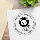 Search for lion rubber stamps Cartoon
