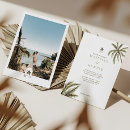 Search for palm leaf wedding invitations Beach