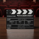 Search for film birthday invitations Black and white