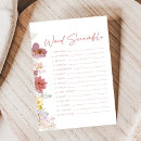 Search for floral baby shower games Wildflower