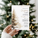 Search for elegant christmas invitations Watercolor christmas tree
