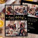Search for black and gold snowflakes cards Merry