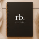 Search for monochrome notebooks Modern minimalist clean simple