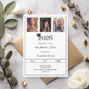 Search for black and white graduation invitations High school college university