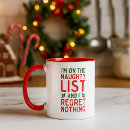 Search for naughty list mugs Funny