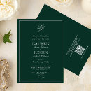Search for emerald green wedding invitations Calligraphy
