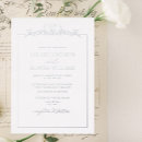 Search for silver floral border invitations Classic