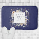 Search for monogram bath mats Navy blue
