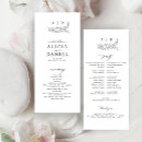 Search for monogram wedding programs Black and white