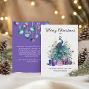 Search for peacock christmas cards Elegant