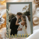 Search for wedding photo christmas cards Merry and married