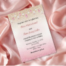 Search for rose gold glitter wedding invitations Glam