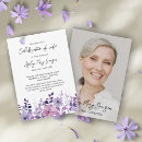 Search for purple celebration life invitations Funeral