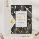 Search for black and gold gala invitations Modern