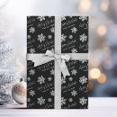 Search for black snowflake wrapping paper Modern