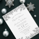 Search for snowflake wedding postcards Silver